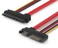   SATA Male to Female 22pin (7+15) data and power, 30