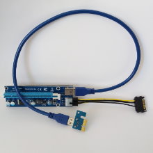  USB 3.0 PCI-E x1 To PCIe x16 Riser, 6pin